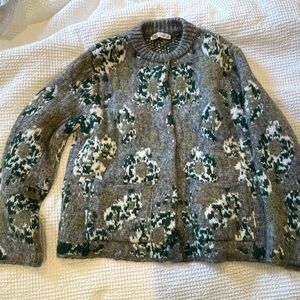 Zara Jacquard Knit Cardigan